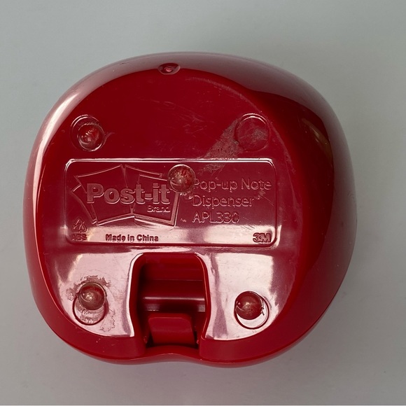 Post-It Note Dispenser Red Apple Pop-Up for 3x3 inch Notes Teacher School EUC - Picture 12 of 12
